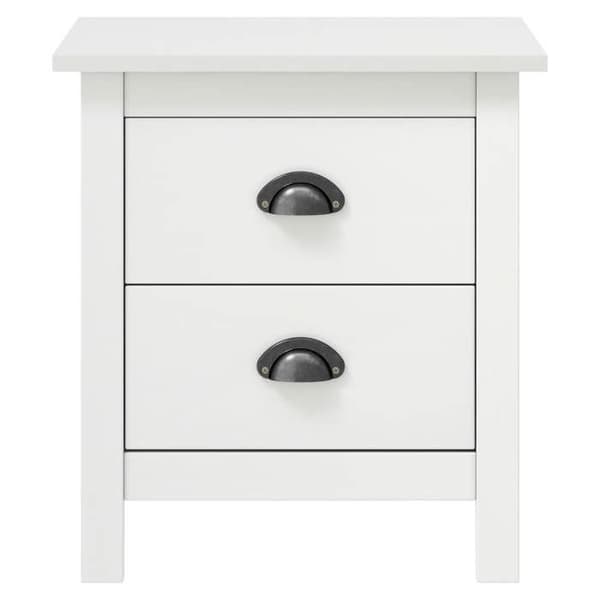 Maison Exclusive - Sängbord Hill 2 st Vit 46x35x49,5 cm Solitt furu Vit