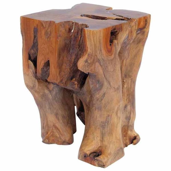 Taburet - Eksklusivt Hus - Massiv Teak - 30 x 30 x 40 cm - Multifunktionel brun
