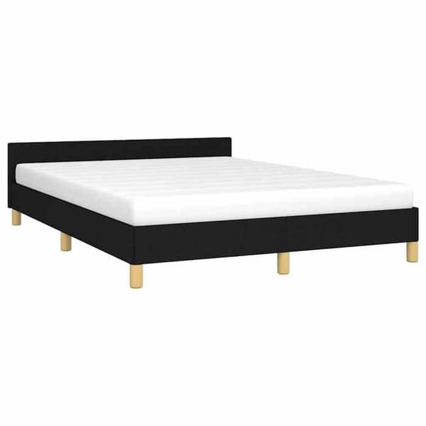 Maison Exclusive - Sengestel uden madras sort 140x200 cm stof