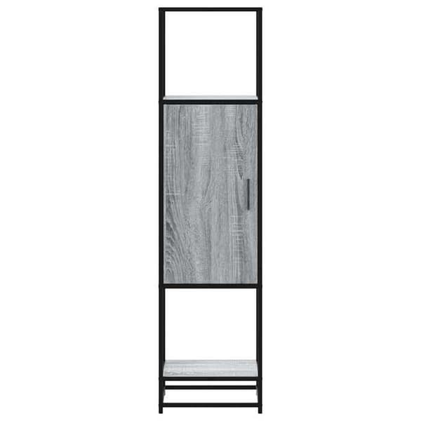 Maison Exclusive - Buffé hög sonoma grå 35,5x35x139 cm ingenjörsträ metall