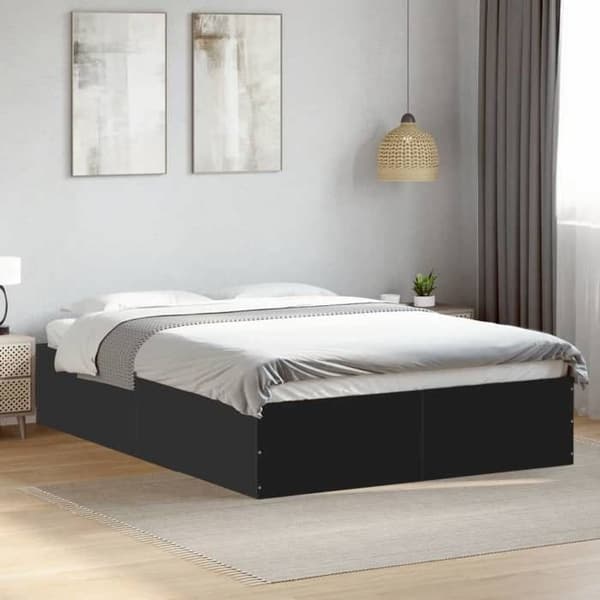 Maison Exclusive - Sengestel uden madras sort 120x190 cm Svart