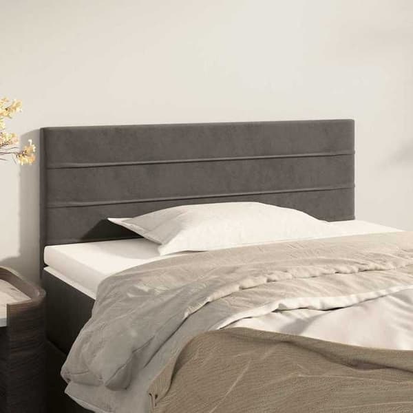 Maison Exclusive - Hovedgærde Mørkegrå 100x5x78/88 cm Velour