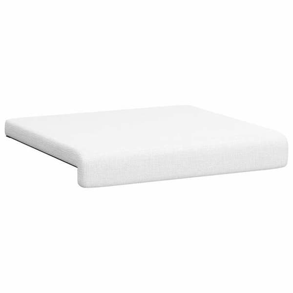 Maison Exclusive - Bänkdyna 4 st Vit Tyg Djup 35 cm Vit