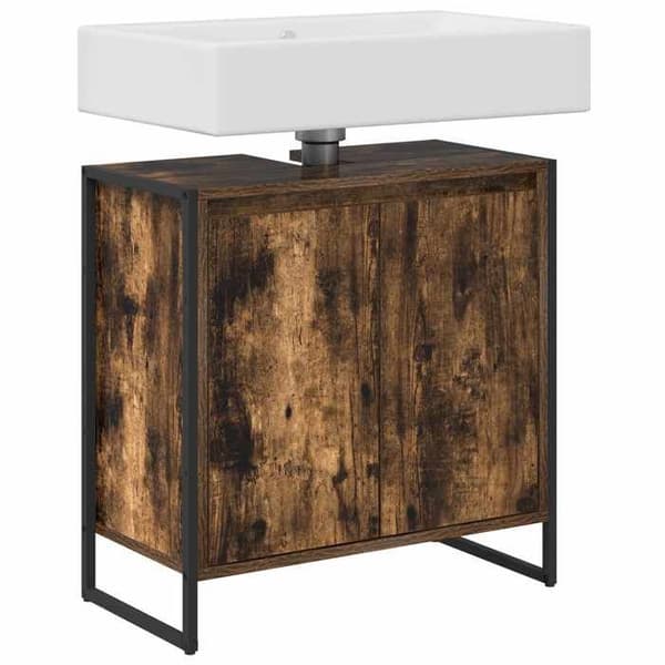 Maison Exclusive - Badeværelsesskab Røget Eg 60 x 30 x 60 cm