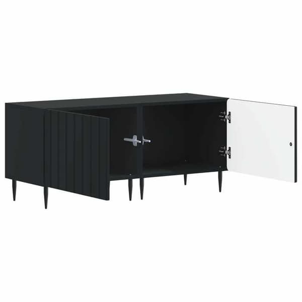 Maison Exclusive - TV Møbel Sort Ingeniørtræ