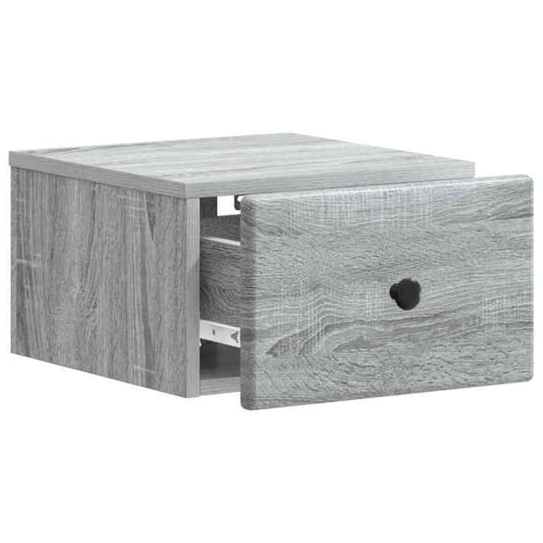 Maison Exclusive - Sonoma harmaa seinähyllyyöpyöre 34,5 x 33 x 20 cm