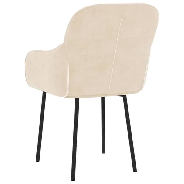 Maison Exclusive - Matstolar set om 2 Creme Sammet