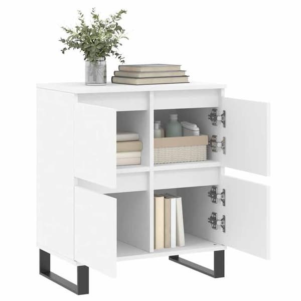 Maison Exclusive - Hvid Buffet 60x35x70 cm Ingeniørtræ