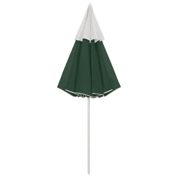 Strandparasol - Exklusivt hus - Diameter 265 cm - Nejsbar - UV-skydd grön