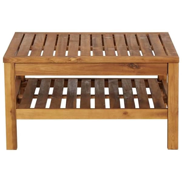 Maison Exclusive - Sofabord 65x65x35 cm Solid akacietræ