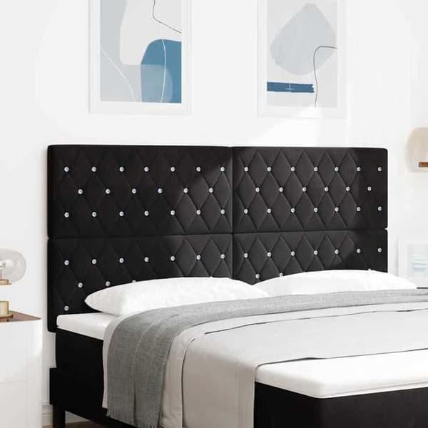 Maison Exclusive - Sort Hovedgærde 180 cm Velour