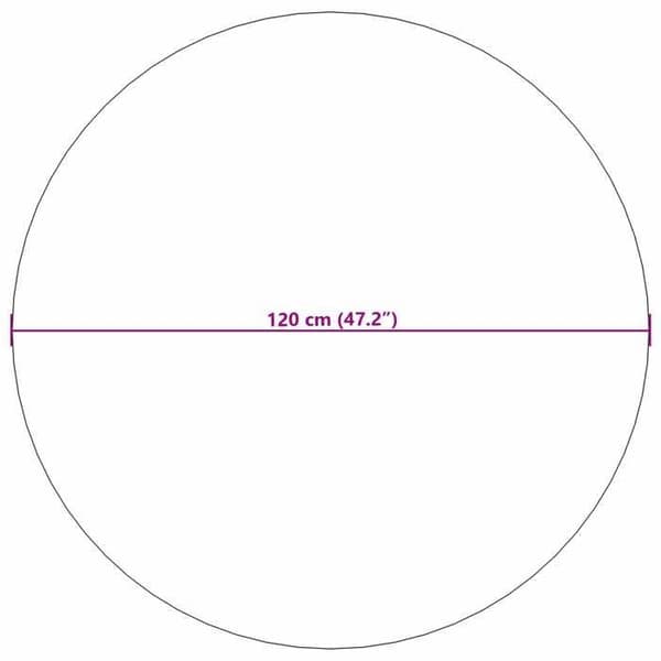 Maison Exclusive - Rund yta matta FARO Crème Ø 120 CM Polyester