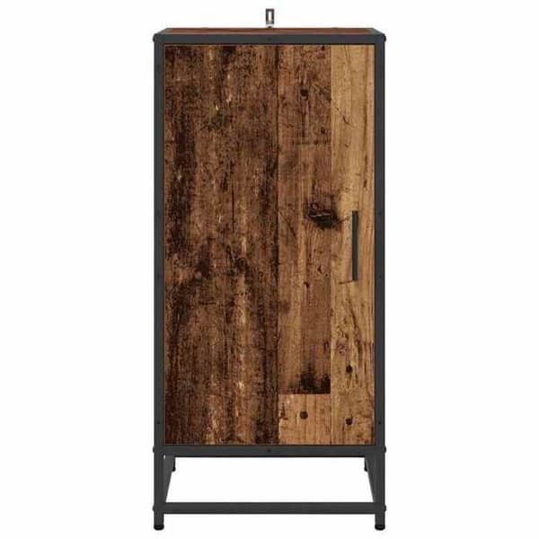 Buffé - EXKLUSIVT HEM - 35,5x35x76 cm - Ingenjörsträ - Brun trälook - Rymlig förvaring Neutral