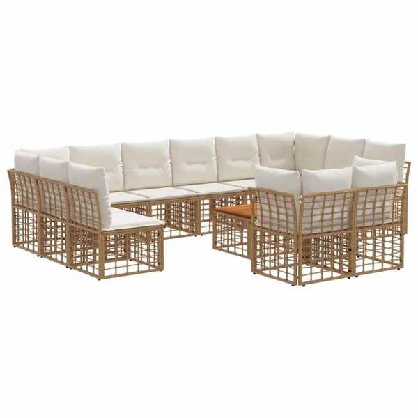 Maison Exclusive - Utomhus soffgrupp 13 delar 12 platser