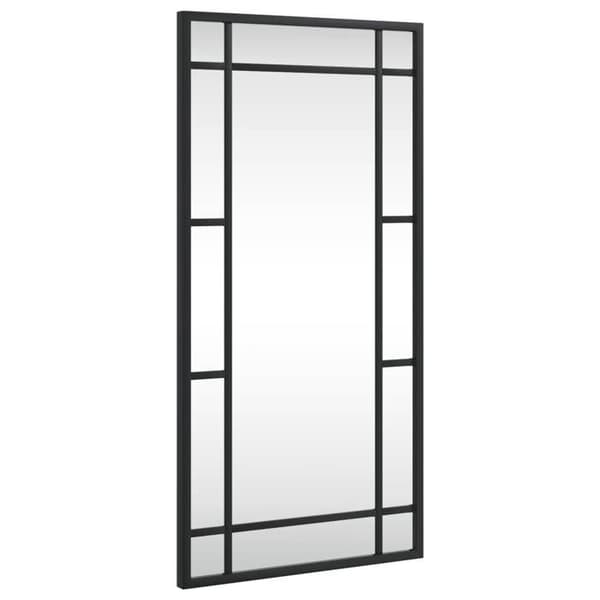 Maison Exclusive - Svart väggspegel 30x60 cm rektangulär järn