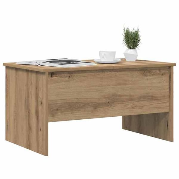 Soffbord - EXKLUSIV HEM - 102 x 50,5 x 46,5 cm - Ingenjörsträ - Rektangulär - Modern design Ek