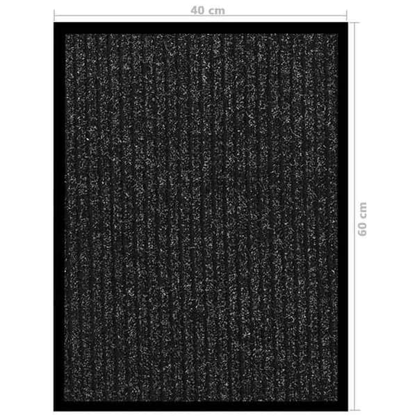 Maison Exclusive - Raidallinen antrasiitti-matto 40x60 cm