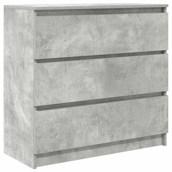 Maison Exclusive - Betonggrå buffé 80x35x76 cm ingenjörsträ