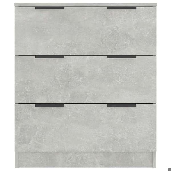Maison Exclusive - Buffé Grå betong 60x30x70 cm Ingenjörsträ