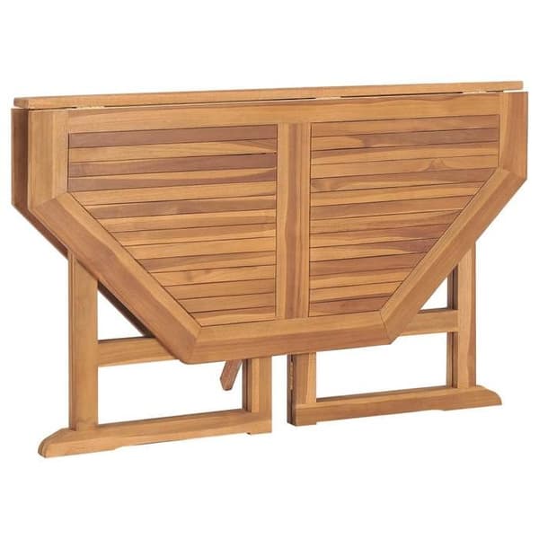 Maison Exclusive - Fällbart trädgårdsdiningbord 110x110x75 cm i massivt teak