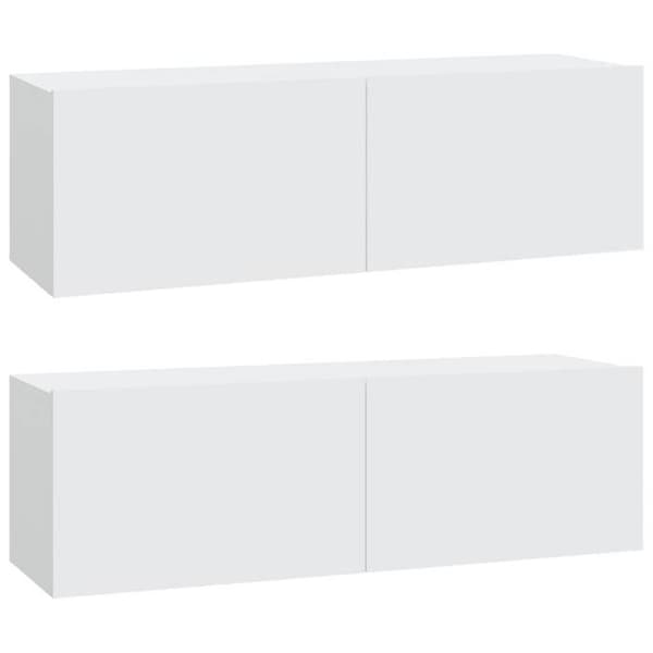 Maison Exclusive - 3-delt TV-møbel sæt Hvid Ingeniørtræ Vit
