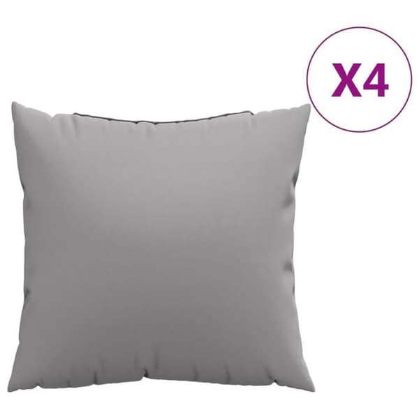 Maison Exclusive - Sofa puder sæt af 4 grå 40x40 cm stof
