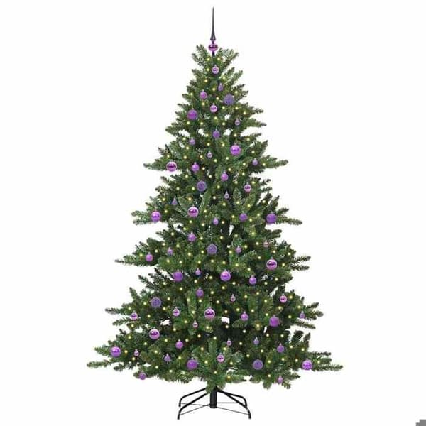 Maison Exclusive - Kunstig Juletræ med Ledningsgrene Grøn 210 cm