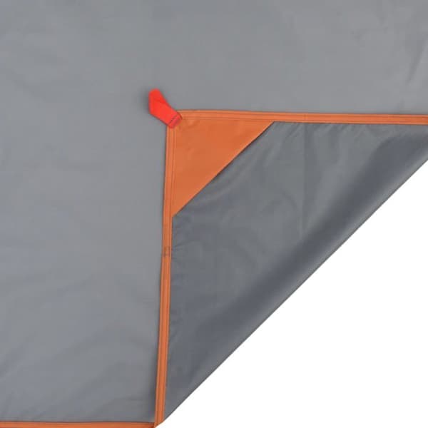 Maison Exclusive - Picnic tæppe med grå og orange pløkker 205x155cm Grå