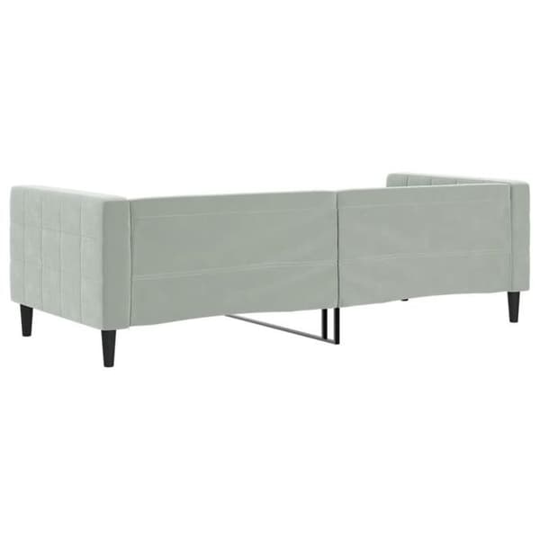 Maison Exclusive - Sengebund uden madras grå 90x190 cm velour