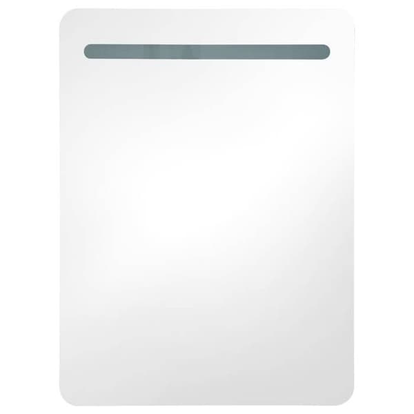 Maison Exclusive - LED-peilikaappi 60x11x80 cm Vitt och silver