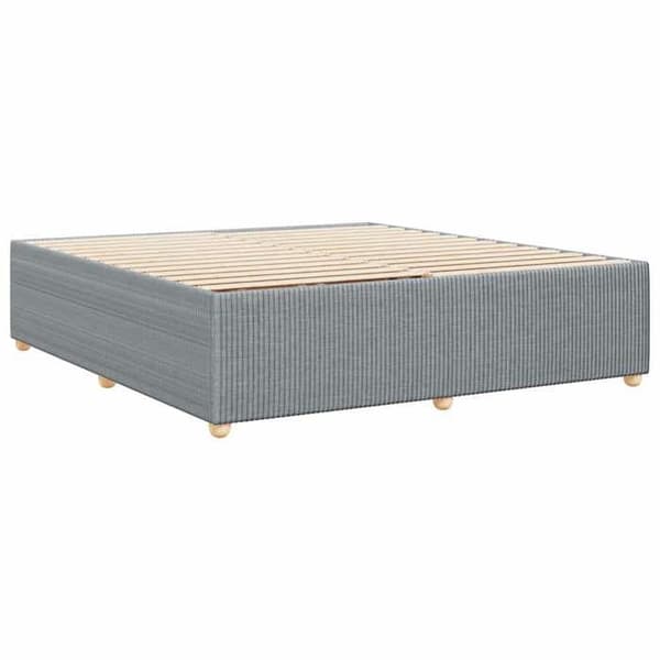 Maison Exclusive - Sängram utan madrass ljusgrå 200x200 cm tyg