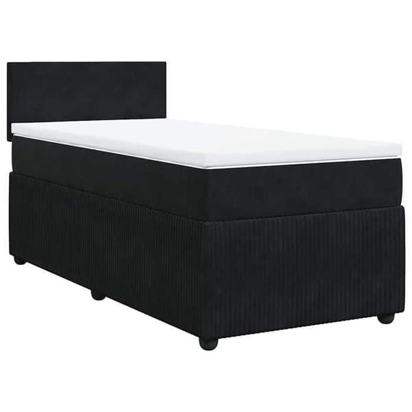 Maison Exclusive - Lakanat ja patja Musta 80x200 cm Sametti