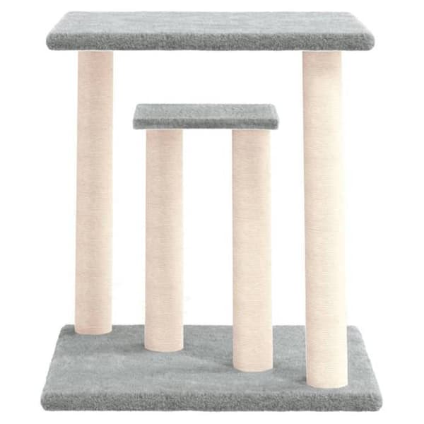 Maison Exclusive - Kattträd med ljusgrå plattformar 50 cm