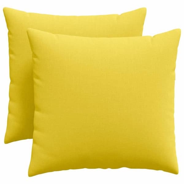 Maison Exclusive - Soffkuddar 2 st tyg Ljusgul 50 x 50 cm Ljus gul