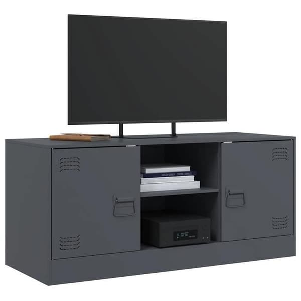 Maison Exclusive - TV-möbel antracit 99x39x44 cm stål