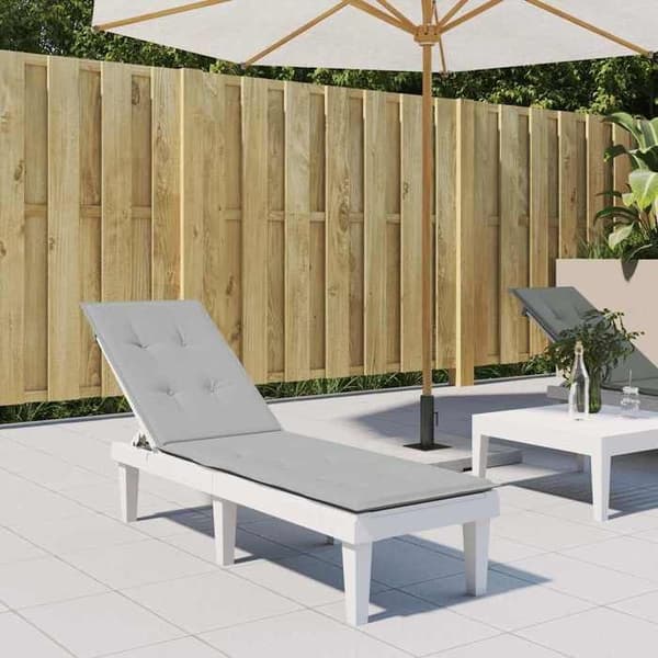 Maison Exclusive - Lys grå blandet liggestolspude (75+105) x 50 x 4 cm