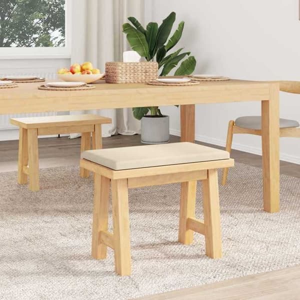 Maison Exclusive - Microfiber Bænkepude Beige Dybde 35 cm
