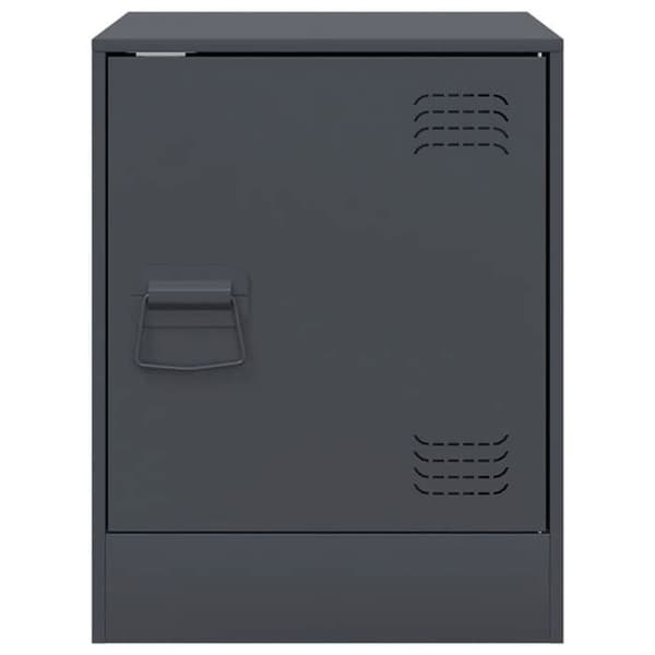 Maison Exclusive - Sängbord 2 st antracit 34,5x39x44 cm stål