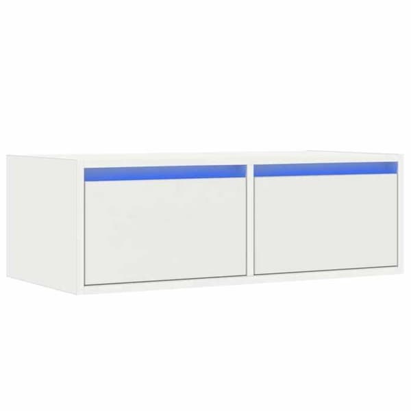 Maison Exclusive - TV-møbel med hvide LED-lys 75x35,5x25 cm