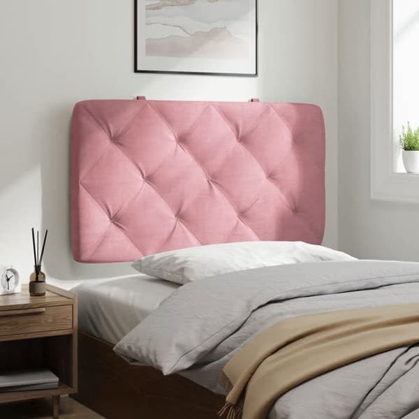 Maison Exclusive - Rosa sänggavelkudde 90 cm sammet