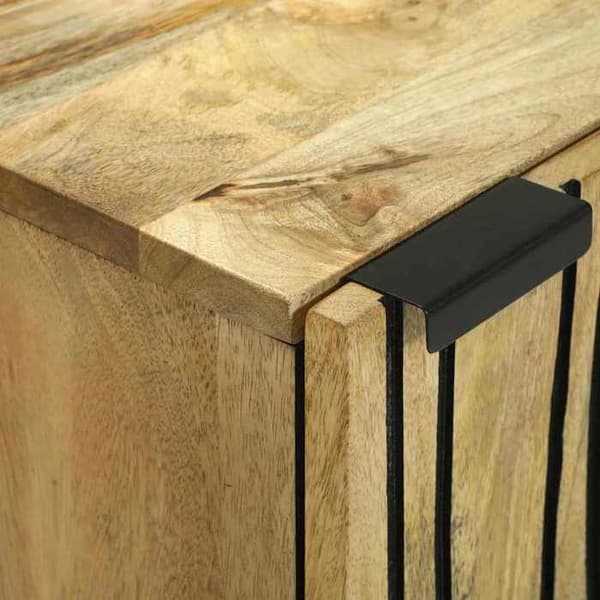 Buffet - EKSKLUSIVT HUS - 40 x 33 x 75 cm - Massivt mangotræ - Brun - Svingdøre brun