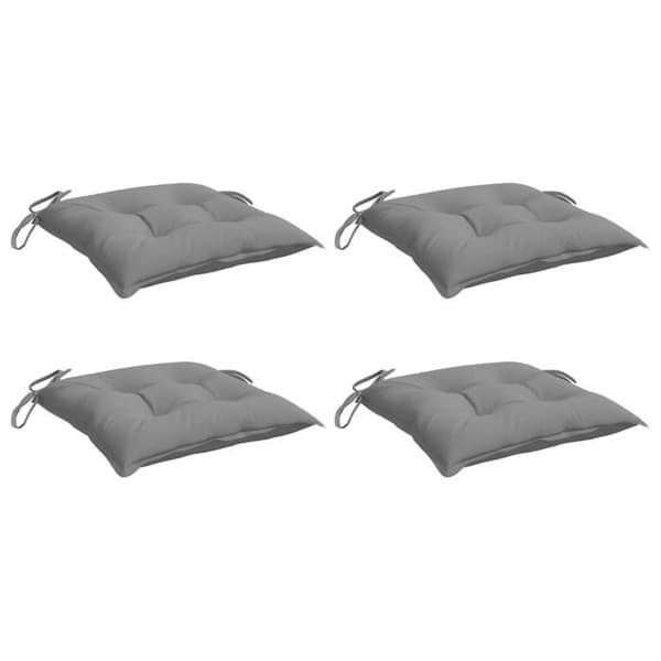 Maison Exclusive - Stolsdynor set om 4 grå 50x50x7 cm oxfordtyg grå