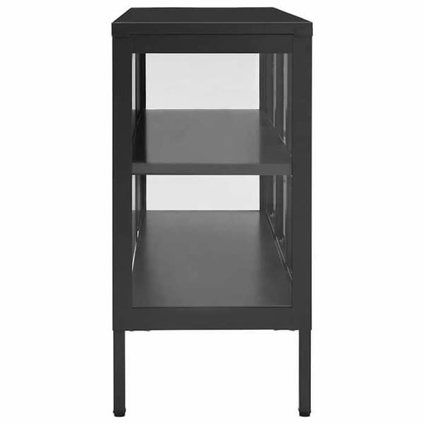 Maison Exclusive - Buffé Anthracite 105x35x70 cm Stål och glas