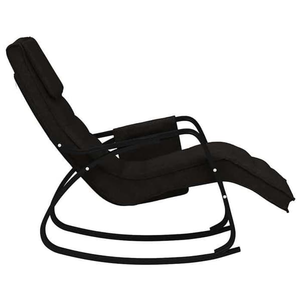 Maison Exclusive - Musta kangas keinutuoli Svart
