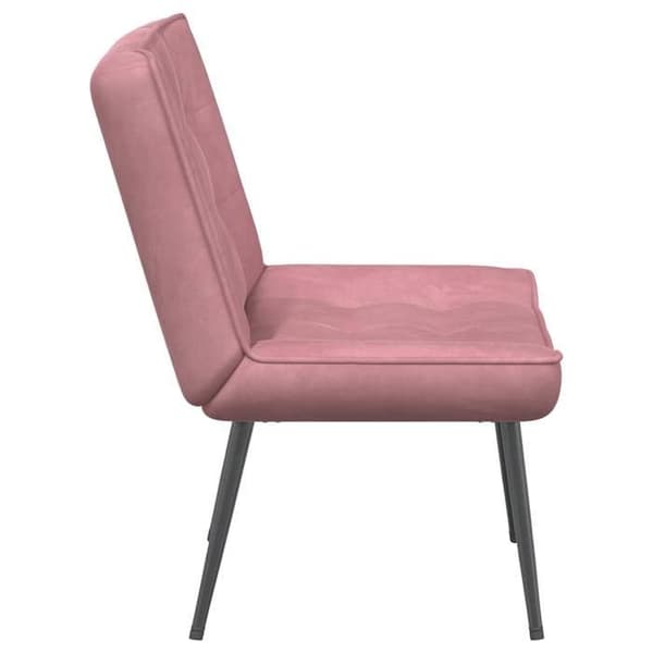 Maison Exclusive - Rosa afslapningsstol 64x74x84 cm velour