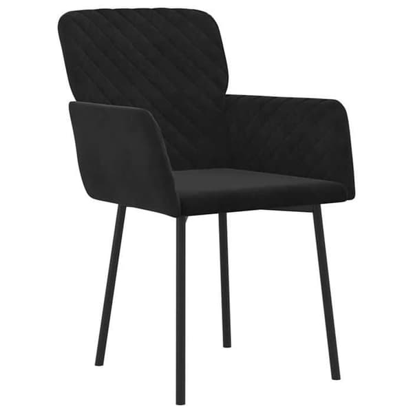 Maison Exclusive - Spisestole sæt af 2 Sort Velour