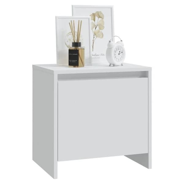 Maison Exclusive - Sängbord 2 st vit 45x34x44,5 cm ingenjörsträ Matt vit