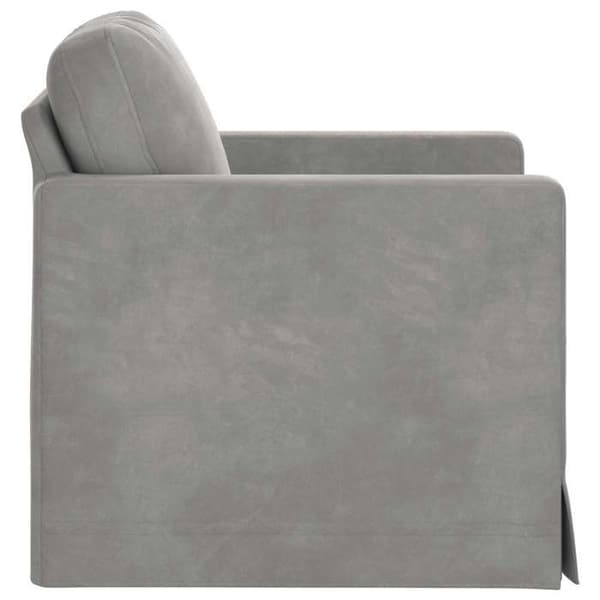 Maison Exclusive - Soffa Ljusgrå 78 x 78 x 80 cm Sammet