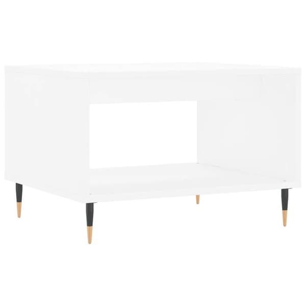 Bord - EKSKLUSIV HUS - 60x50x40 cm - Hvid - Ingeniørtræ - Jernben Vit