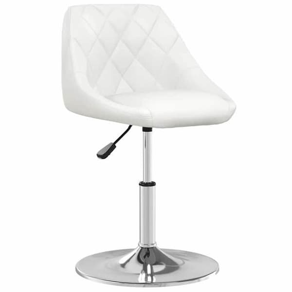Maison Exclusive - Matstolar set om 2 vit konstläder